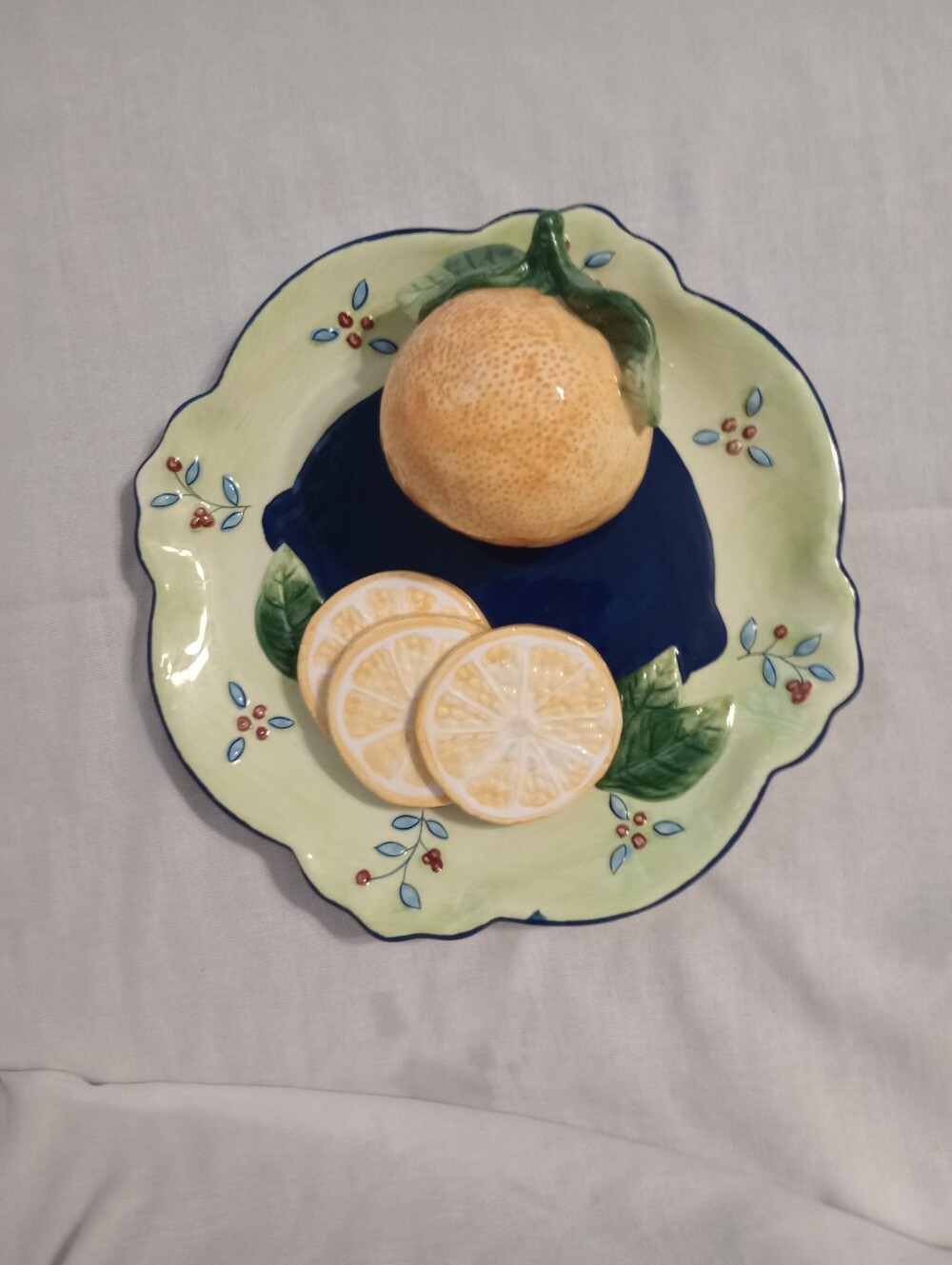 Bella Casa By Ganz 3D Orange/Fruit 8" Art Plate Wall Hanging